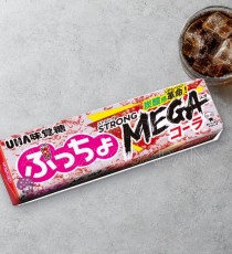 일본 UHA 미각당 뿟쵸 스틱 메가 콜라맛 50g 빨강