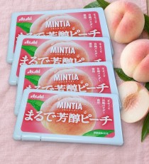 일본 아사히 민티아 10개세트 마루데 피치 70g 분홍