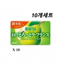 일본 아사히 민티아 10개세트 마루데 라프랑스 70g 초록
