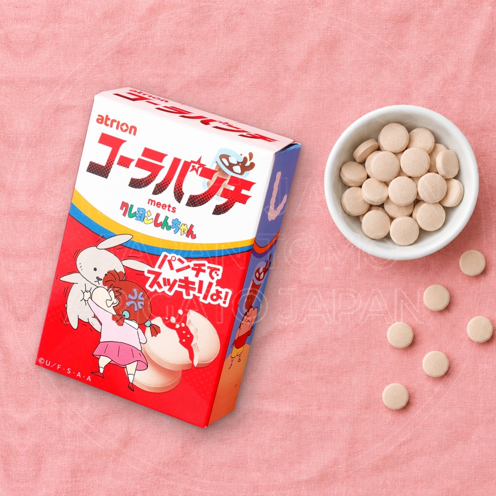 일본 아토리온 짱구 콜라펀치 캔디 18알 27g 빨강