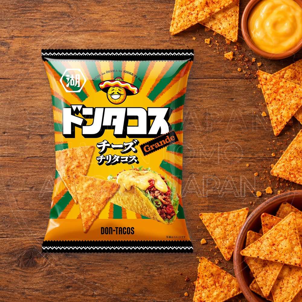 일본 코이케야 돈타코스 치즈칠리맛 대용량 90g 노랑