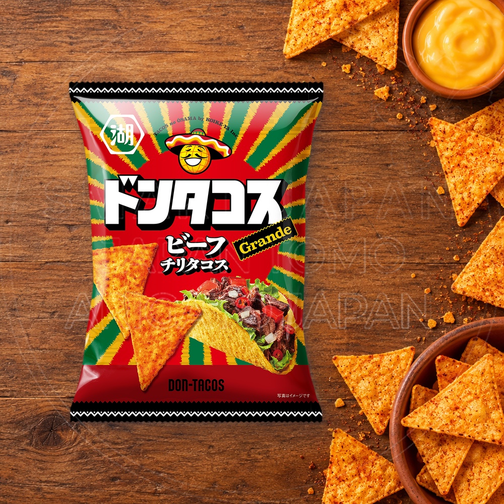 일본 코이케야 돈타코스 비프칠리맛 대용량 90g 빨강