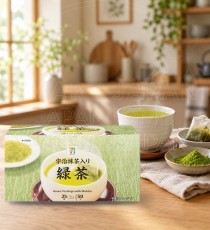 일본 세븐일레븐 우지말차 녹차 티백 25개입 50g
