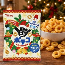 일본 토하토 크리스마스 포테코 우마시오 소금맛 67g /일본 과자