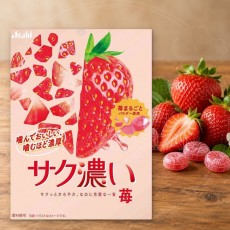 일본 아사히 사쿠코이 바삭한 딸기 캔디 52g /일본 사탕