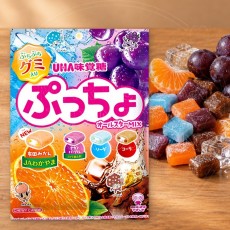 일본 UHA 미각당 뿟쵸 푸쵸 봉지 4종 어소트 소프트캔디 88g /일본 사탕