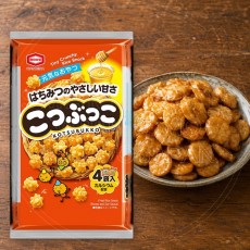일본 카메다 코츠붓코 꿀 쌀과자 미니 센베이 4봉입 100g /일본 과자