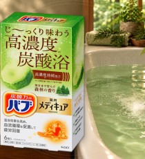 일본 카오 바브 약용 메디큐어 탄산 입욕제 숲속 삼림향 6정 / 일본 탄산 입욕제
