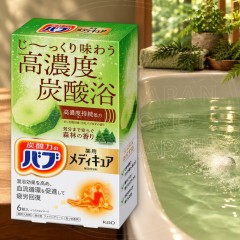 일본 카오 바브 약용 메디큐어 탄산 입욕제 숲속 삼림향 6정 / 일본 탄산 입욕제