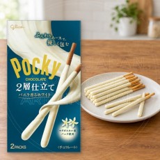 글리코 포키 초콜릿 2층 구조 바닐라 화이트 2팩입 / 일본 뻬뻬로 초코