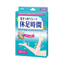 라이온 휴족시간 18매입