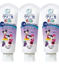 라이온 크리니카 어린이 충치예방 불소치약 60g (포도맛) 3개세트