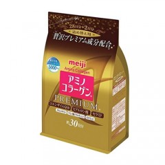 메이지 아미노 (프리미엄) 콜라겐 리필용 30일분 214g (봉지타입 : 어류성분 콜라겐)