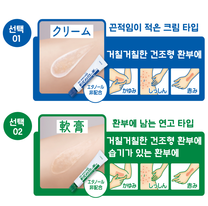 신 리비멕스 코와W 2종/연고타입/크림타입 _ 습진, 벌레물림등 피부염에