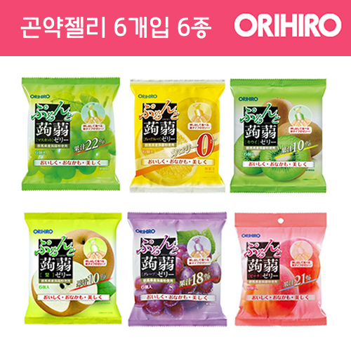 오리히로 곤약젤리 파우치 6개입