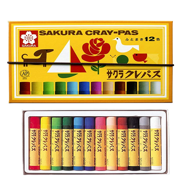 사쿠라 크레파스 4종 / 일본 크레파스