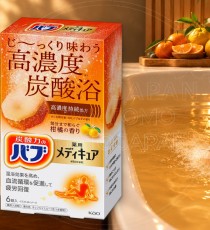 일본 카오 바브 약용 메디큐어 탄산 입욕제 감귤 시트러스향 6정 / 일본 탄산 입욕제