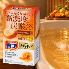 일본 카오 바브 약용 메디큐어 탄산 입욕제 감귤 시트러스향 6정 / 일본 탄산 입욕제