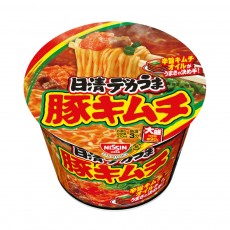 닛신 데카우마 컵라면 2종 _ 돼지김치, 쇼유간장맛