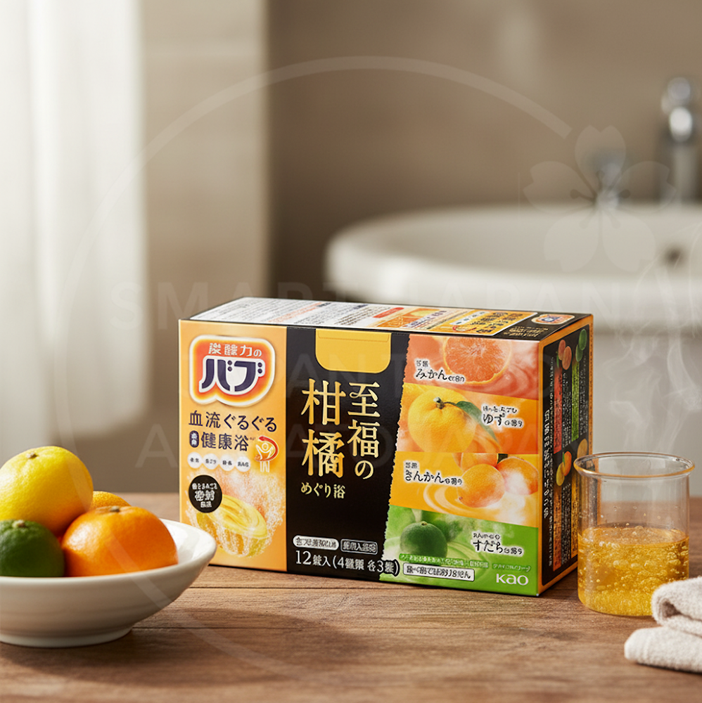 카오 바브 입욕제 감귤 시리즈 12개입