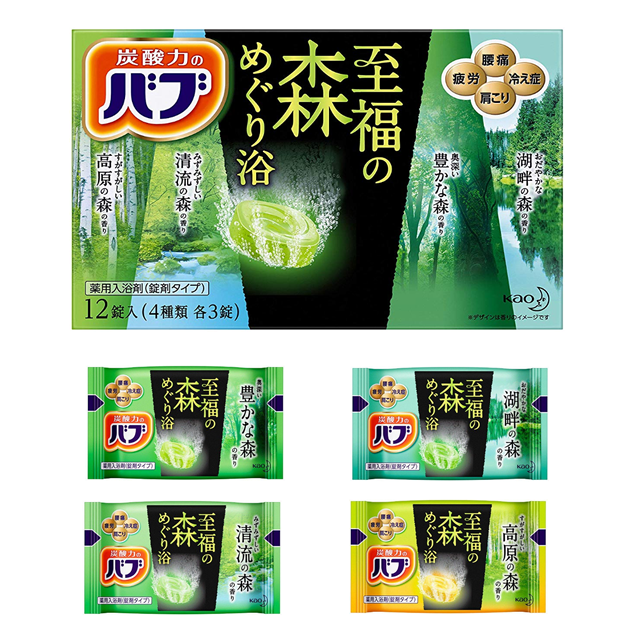 카오 바브 입욕제 숲 시리즈 12개입