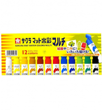 사쿠라 크레파스 멀티 수채화물감 12색