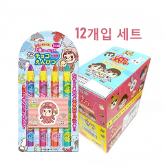 후지야 페코짱 초코 연필 초콜릿 세트 12개