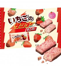 유라쿠제과 블랙썬더 미니 딸기 초콜릿바 / 일본 초코바