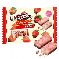 유라쿠제과 블랙썬더 미니 딸기 초콜릿바 / 일본 초코바