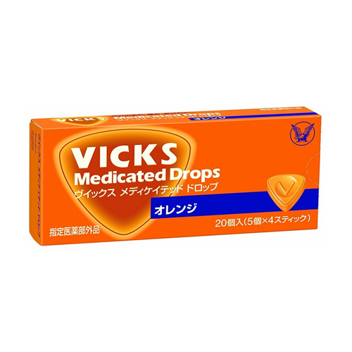 [다이쇼제약] VICKS 빅스 목캔디 20개입 (오렌지맛)